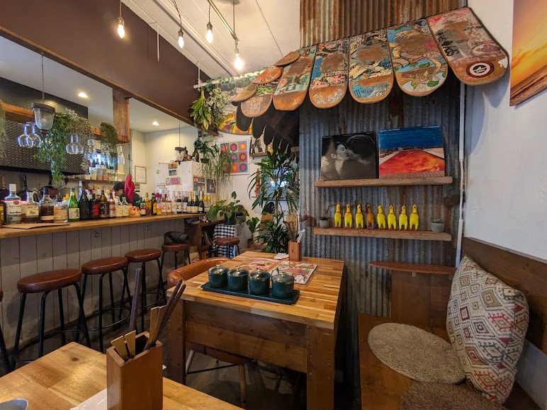 Inside the restaurant